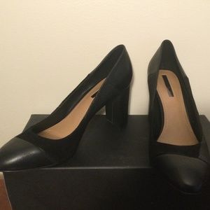 Tahari Black Block Heels
